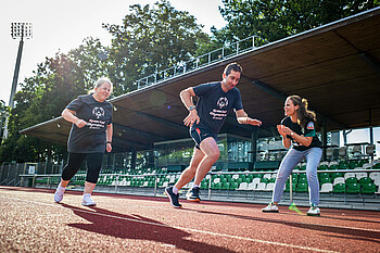 null Miriam Lamotte feuert Special Olympics Teilnehmer auf Platz 11 an