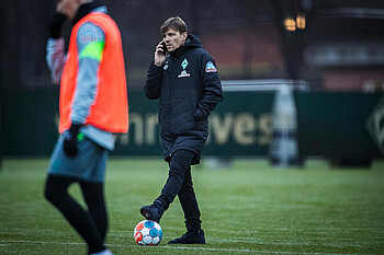 Clemens Fritz beim Training am Montag 
