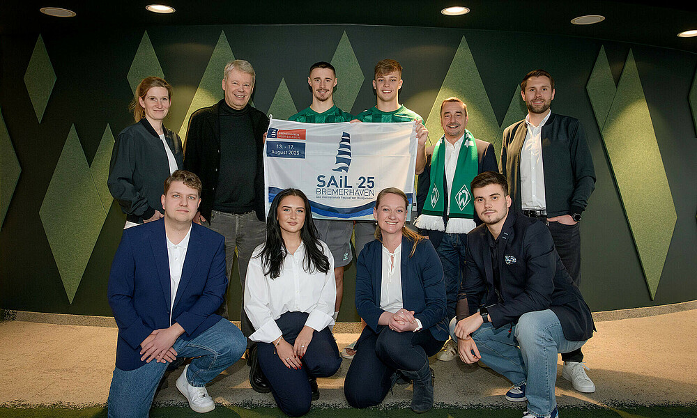 Werder unterstützt die SAiL in Bremerhaven