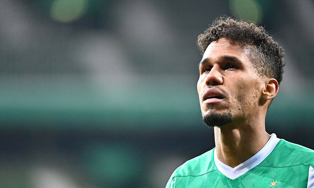 Theodor Gebre Selassie nach dem Pokalaus gegen Leipzig.