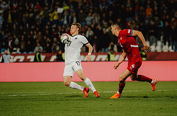 Marco Grüll im ÖFB-Trikot. 