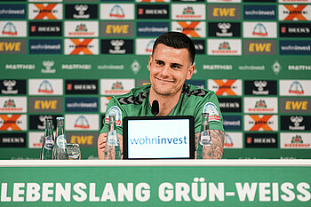 Michael Zetterer in der Mixed Zone. 