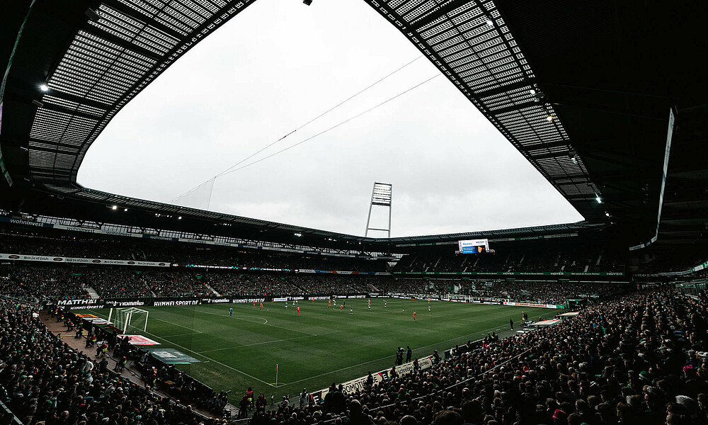 Ein Blick ins Weserstadion. 