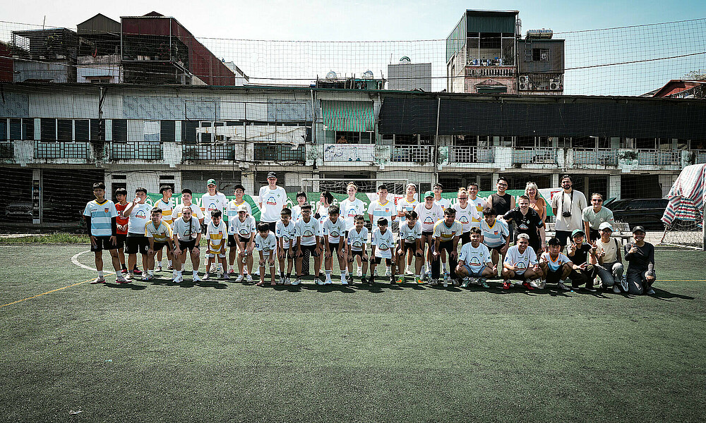 Ein Gruppenfoto von den Einheiten. 