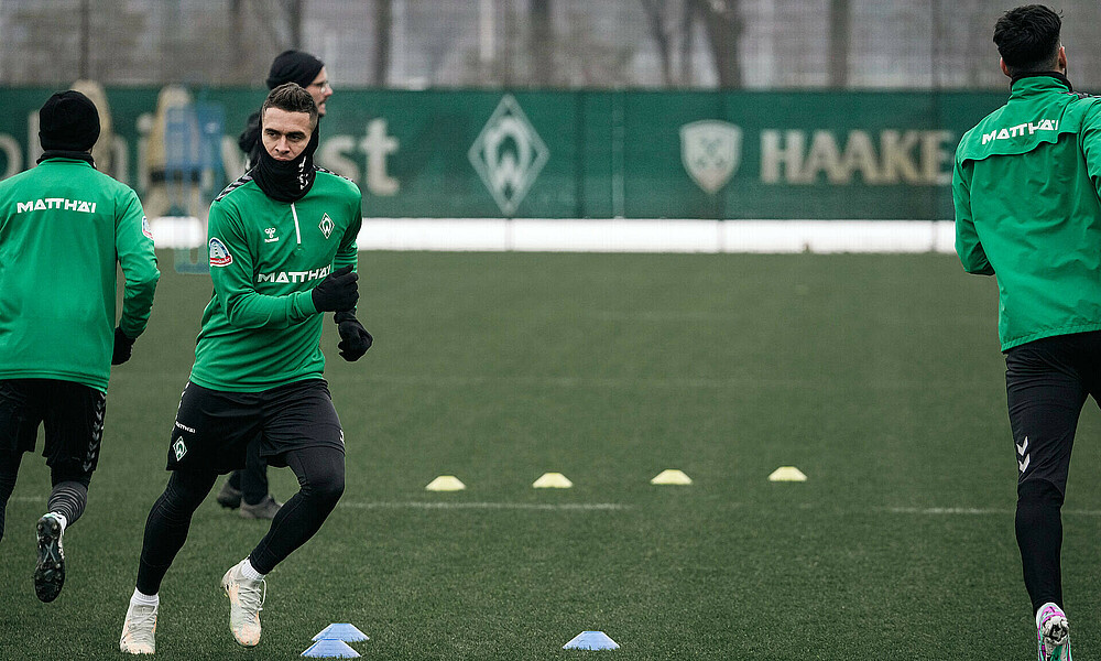 Rafael Borré auf dem Trainingsplatz. 