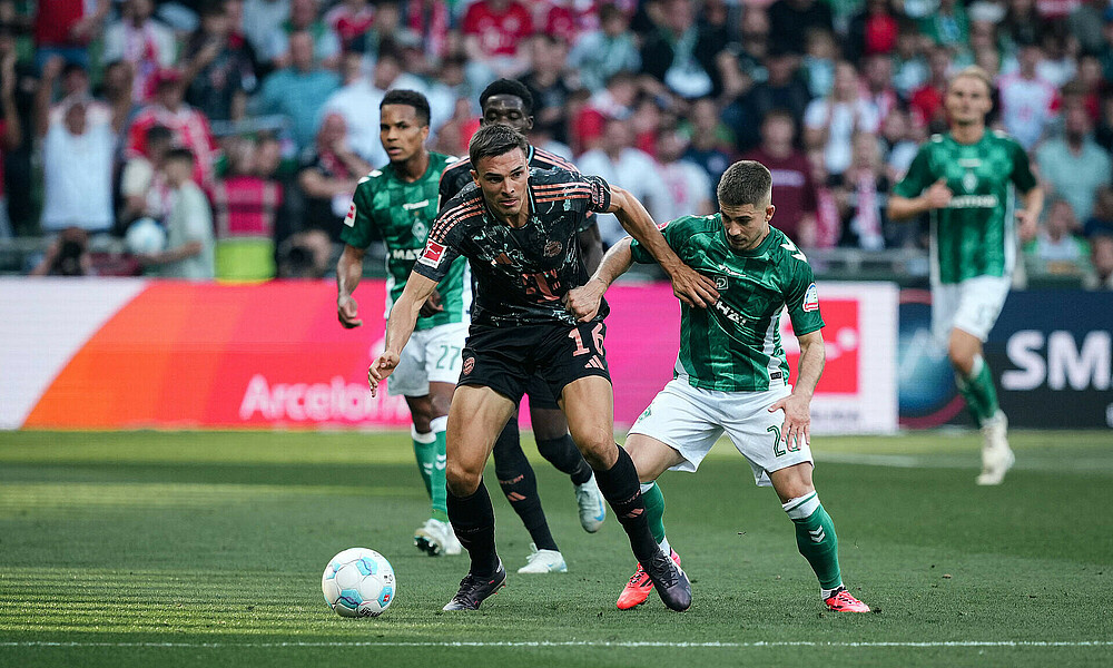 Palhinha im Duell mit Schmid. 