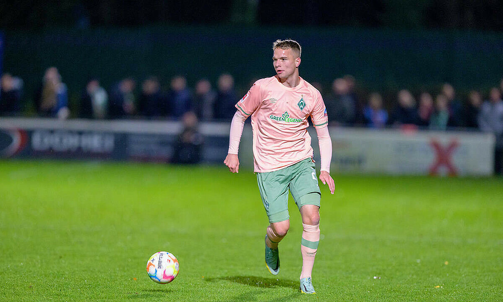 null Niklas Schmidt bei einem Testspiel des SVW.