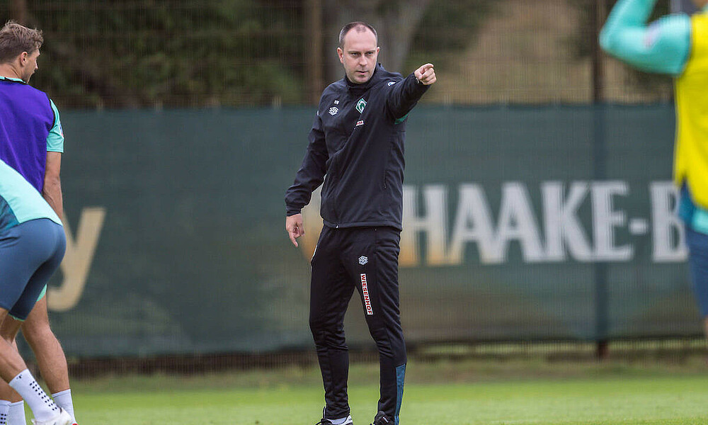 null Ole Werner während einer Trainingseinheit