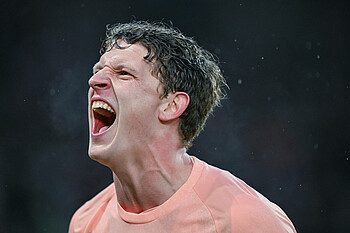 Jens Stage bejubelt sein Tor