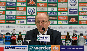 Willi Lemke als Aufsichtsratsvorsitzender des SVW