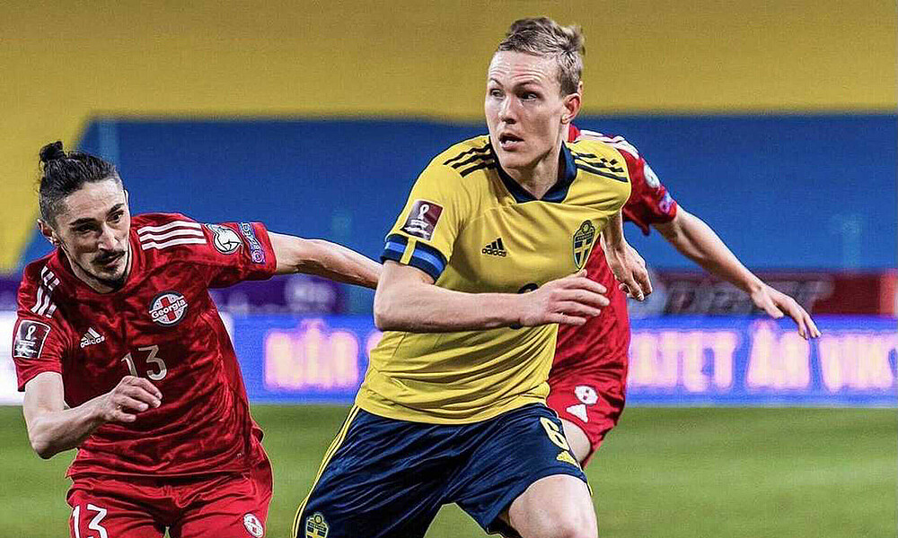 Werder-Verteidiger Ludwig Augustinsson steht im Achtelfinale der EM