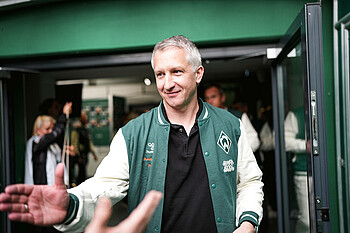 Frank Baumann im Spielertunnel. 