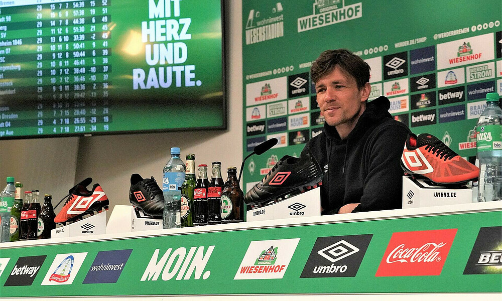 Clemens Fritz am Dienstag in der Mixed Zone