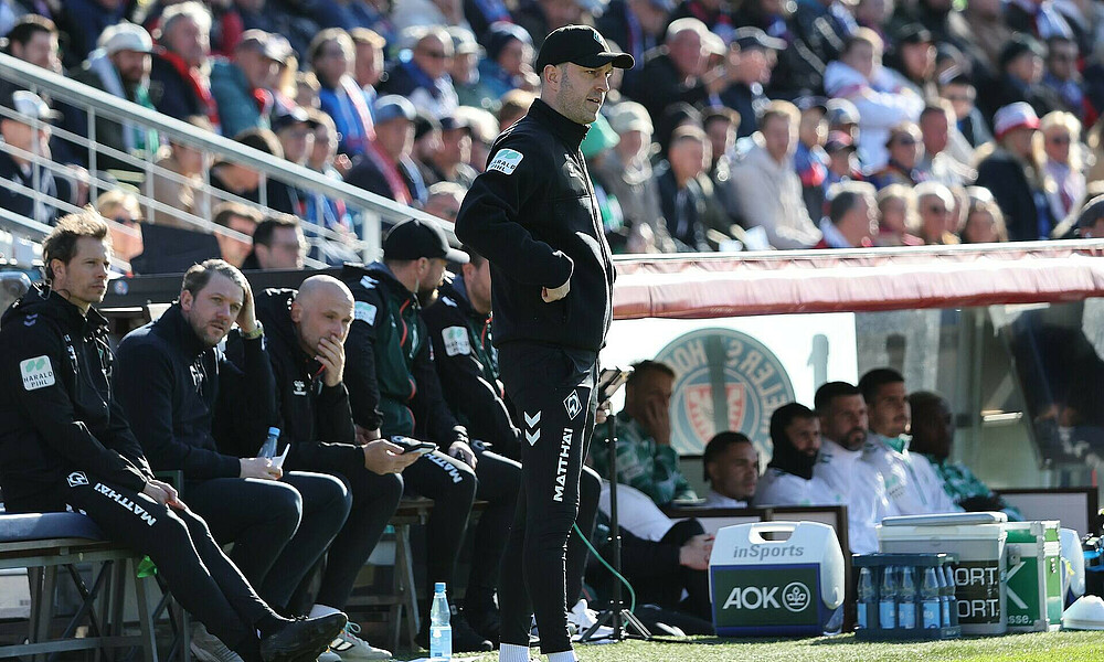Ole Werner in der Mixed Zone. 