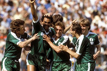 null Rigobert Gruber Torjubel 1983