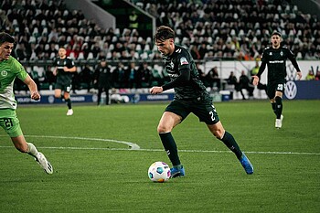 Olivier Deman mit Ball am Fuß. 