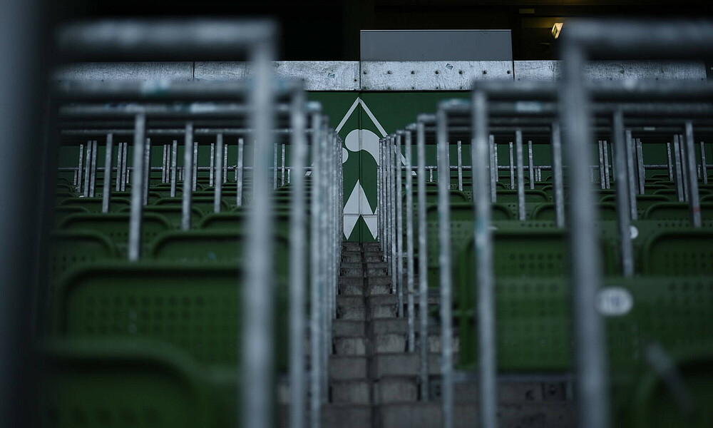 null Ein Foto von der Werder-Raute in der Ostkurve.