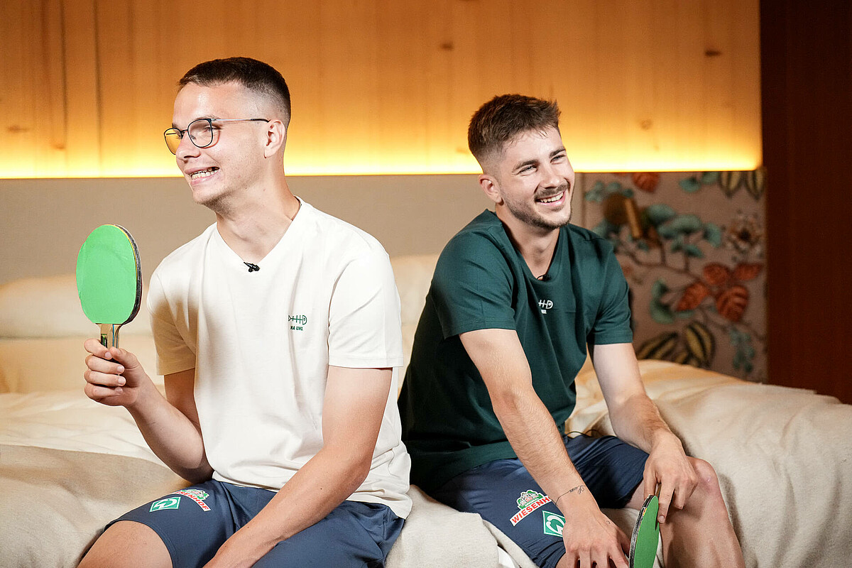 Niklas Schmidt und Romano Schmid beim Zimmerduell.
