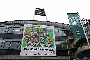 null Das Banner für den Inklusionsspieltag 2023/24 (Foto: WE.DE)