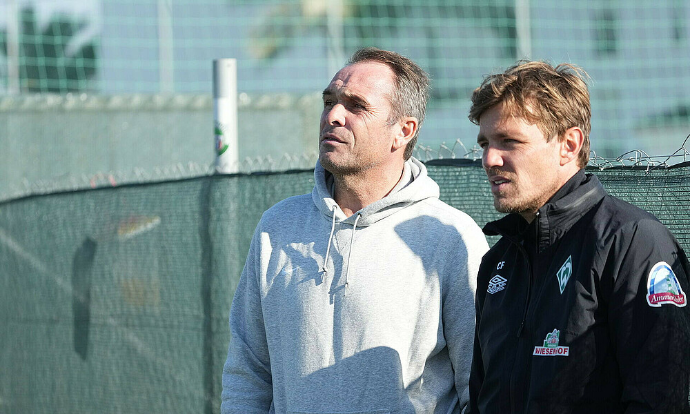 Andreas Reinke im Gespräch mit Ex-Teamkollege Clemens Fritz