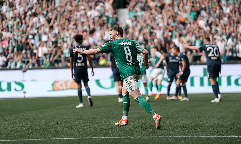 Mitchell Weiser jubelt nach einem Tor. 