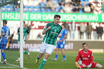 Kasper nach seinem Tor. 