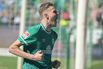 nph00001, FK1_5162 Marvin Ducksch schreit nach seinem Tor.