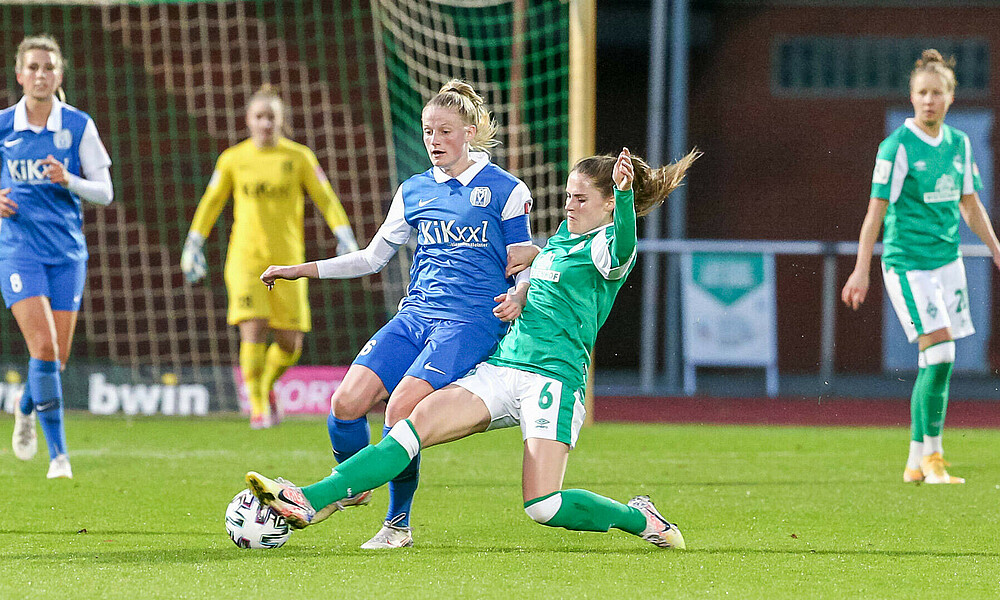 null Wichmann im Zweikampf gegen Meppen