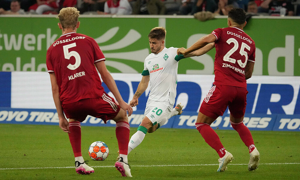 Romano Schmid im Spiel gegen Fortuna Düsseldorf. 