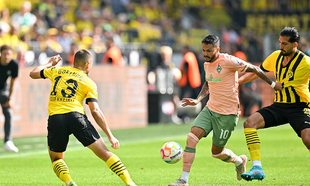 null Leo Bittencourt im Zweikampf