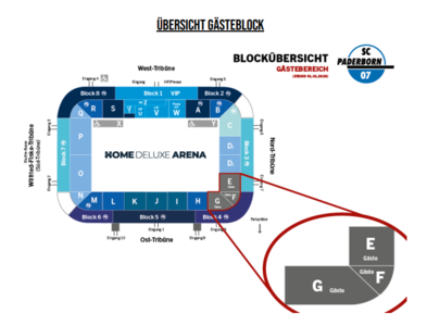 null Der Gästebereich der Home-Deluxe-Arena in Paderborn.