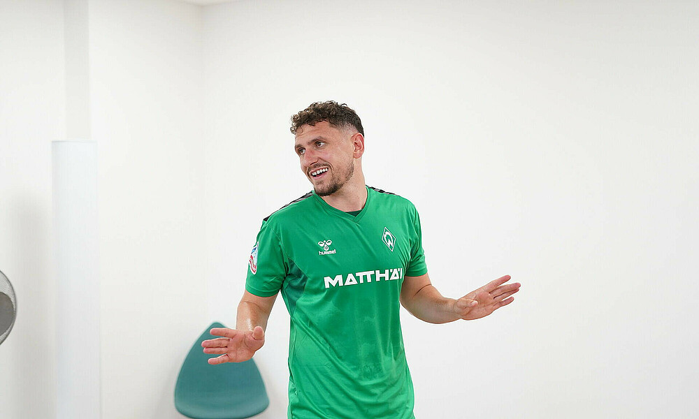 Milos Veljkovic bei den leistungsdiagnostischen Untersuchungen. 