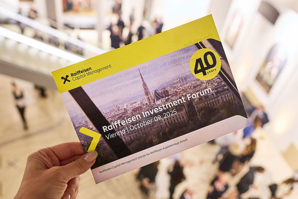 Ansicht der Einladungskarte vom Raiffeisen Investment Forum 2025