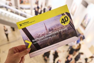 Ansicht der Einladungskarte vom Raiffeisen Investment Forum 2025