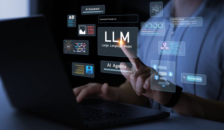 Künstliche Intelligenz Megatrend: LLM und AI und weitere Touchpoint auf Bildschirm