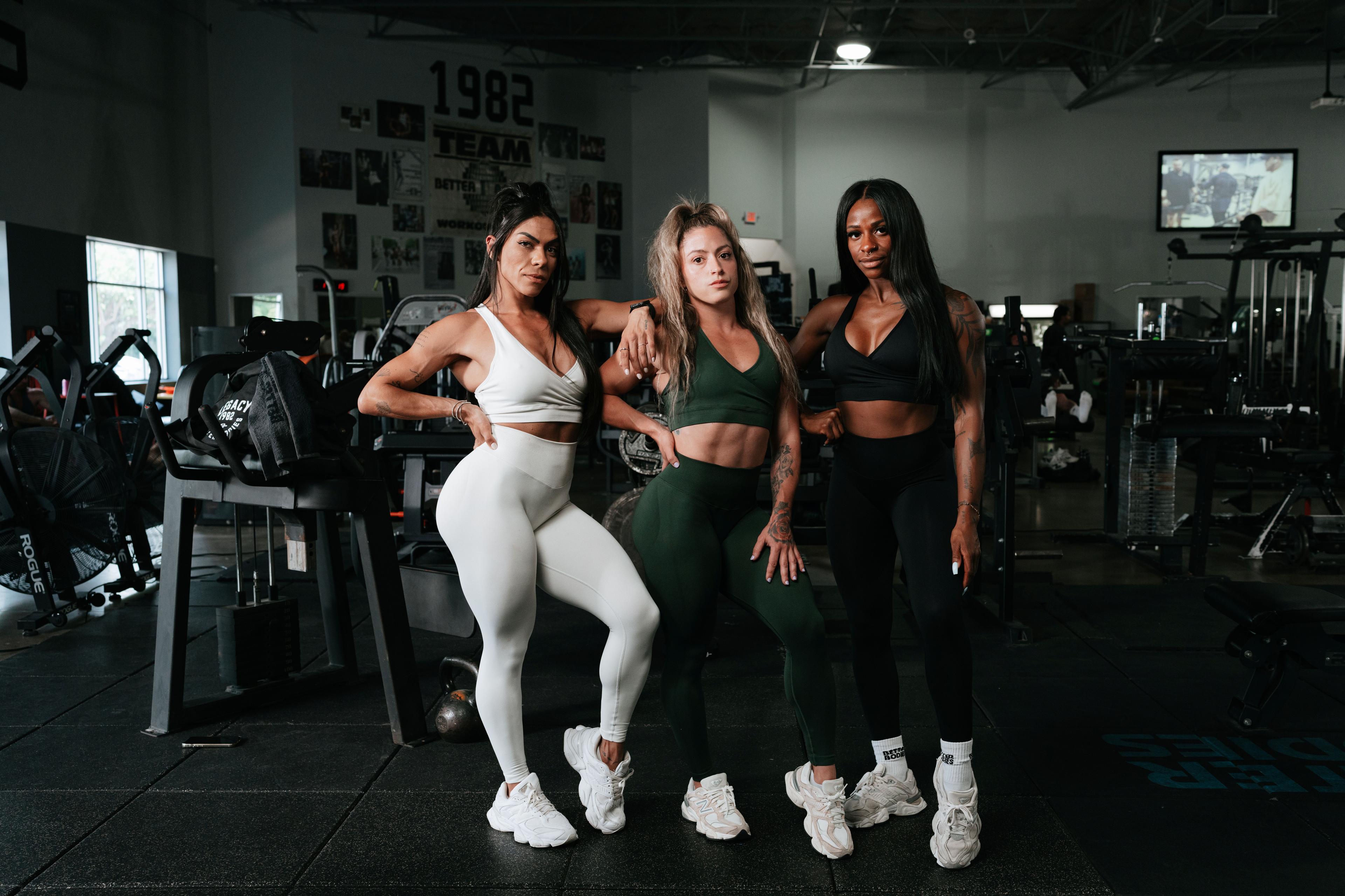 Fit Better Bodies women training in the gym wearing the new Shape Better Bodies items that just dropped