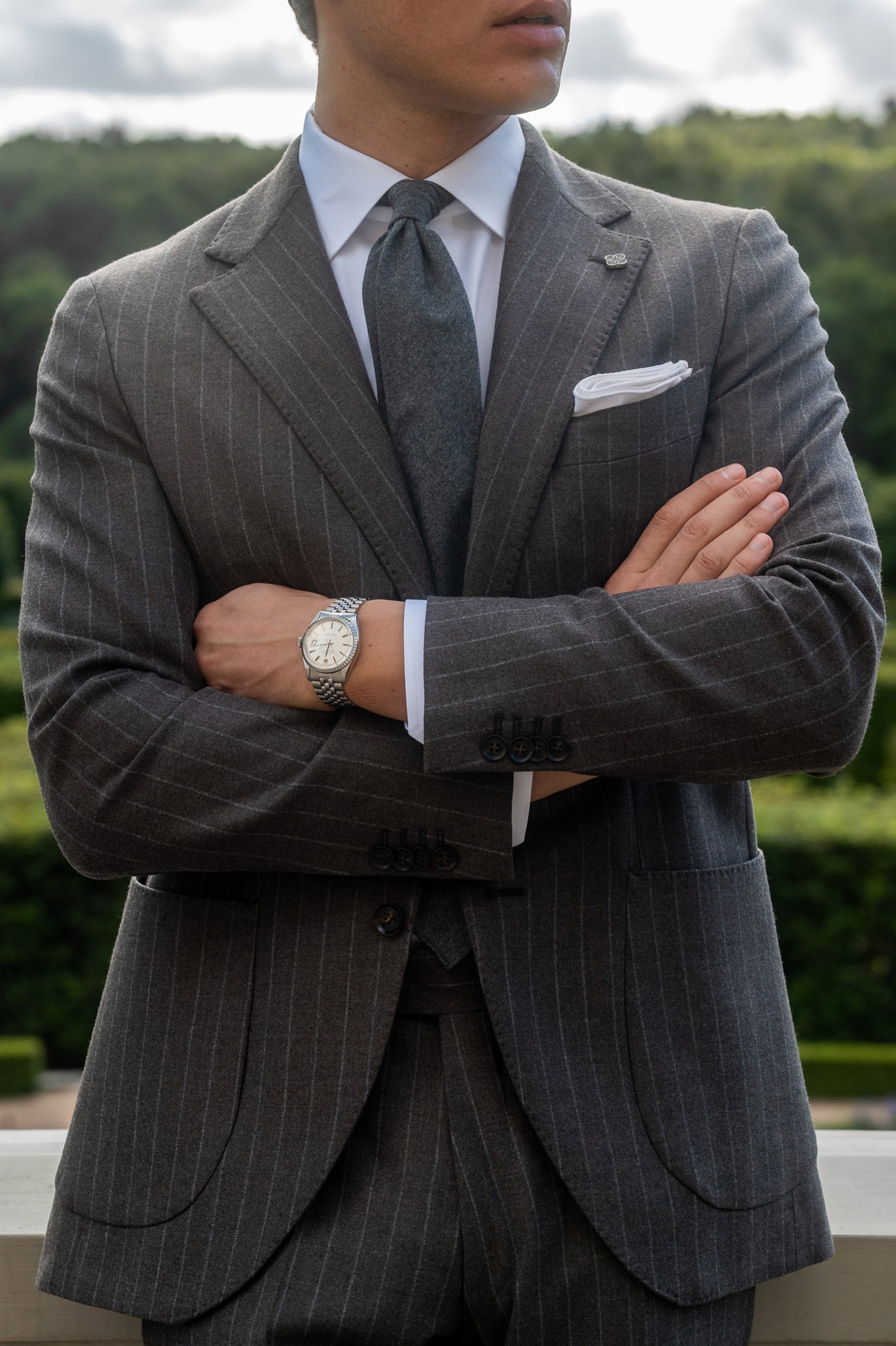 Pinstripe suit