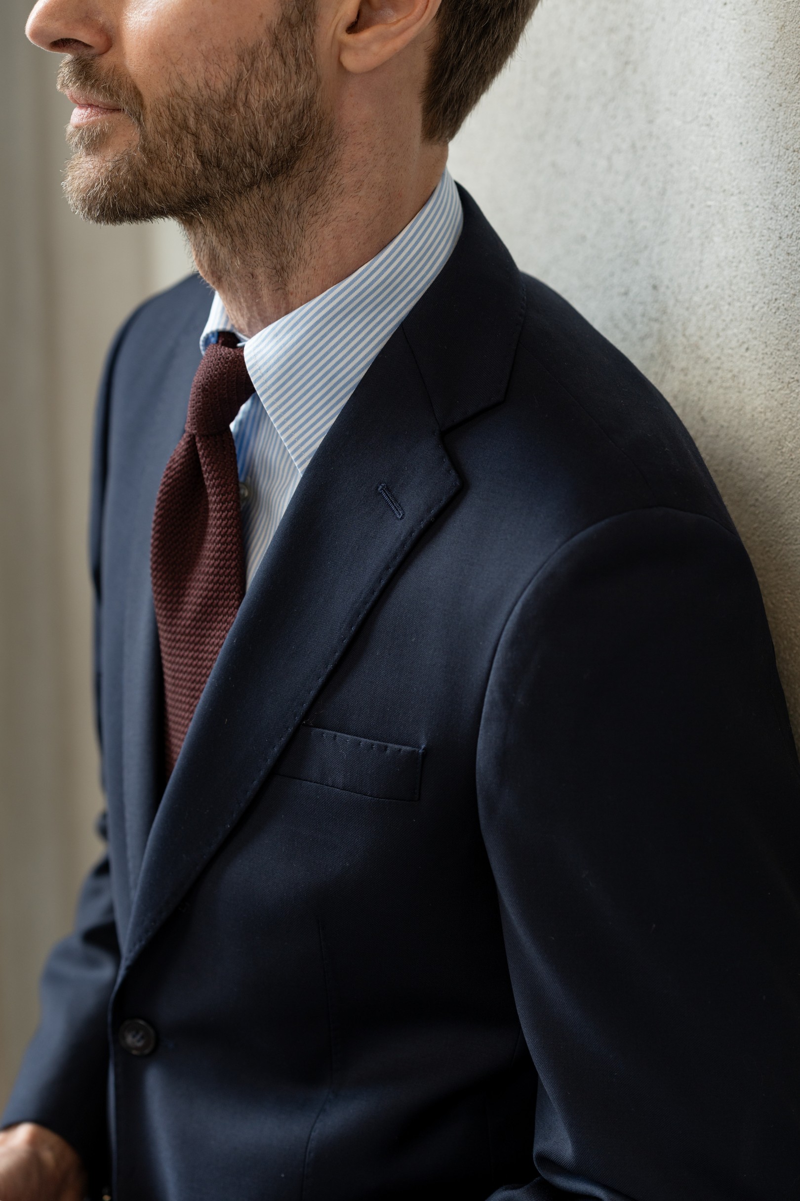 Man wearing dark suit