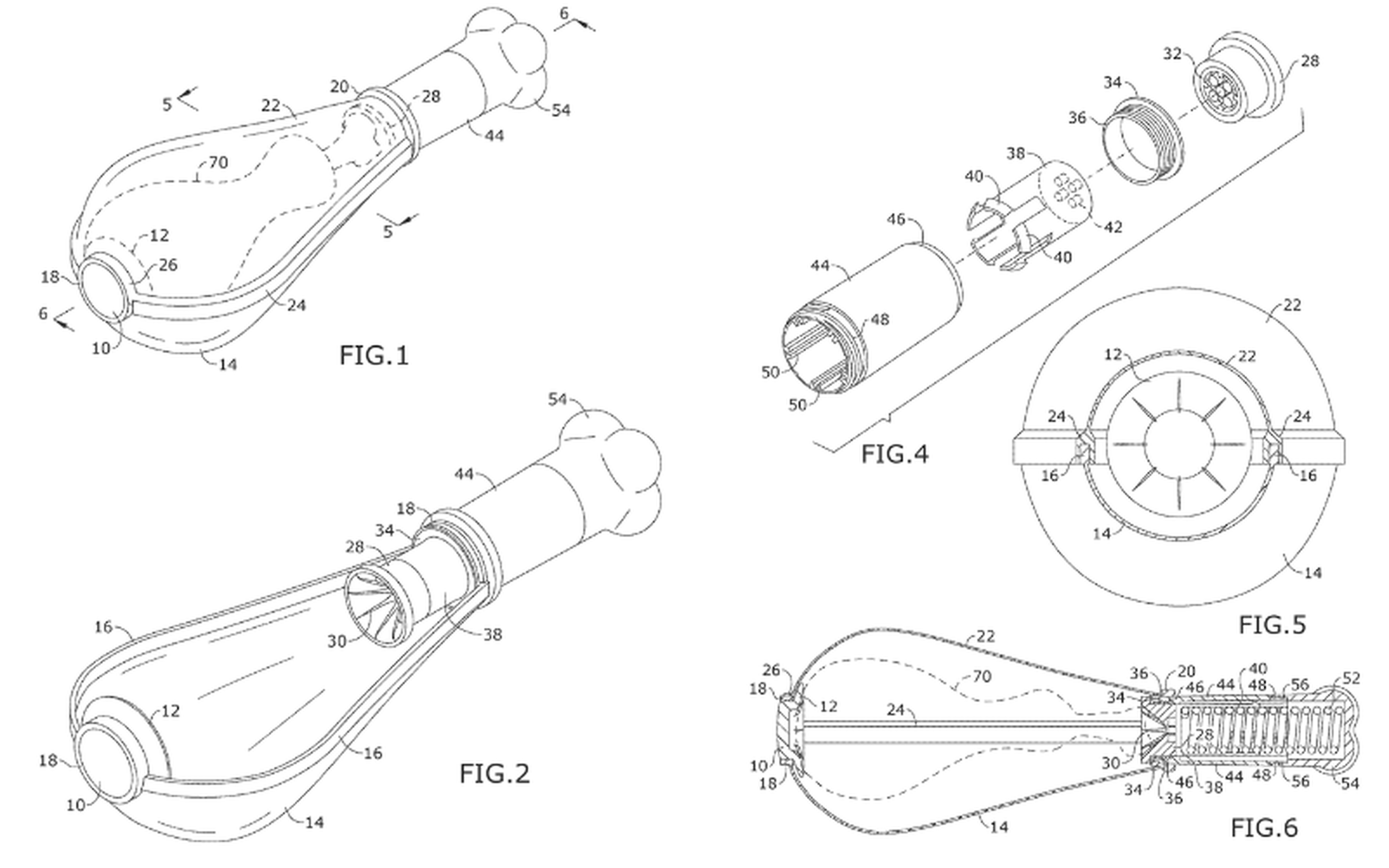 Your family and friends will be bowled over when you arrive for Thanksgiving dinner, ready to divvy up the bird without dirtying your mitts. And with this neat gadget in hand, even holding a hot dog at the ball game will be a breeze! (Image source: Google Patents)