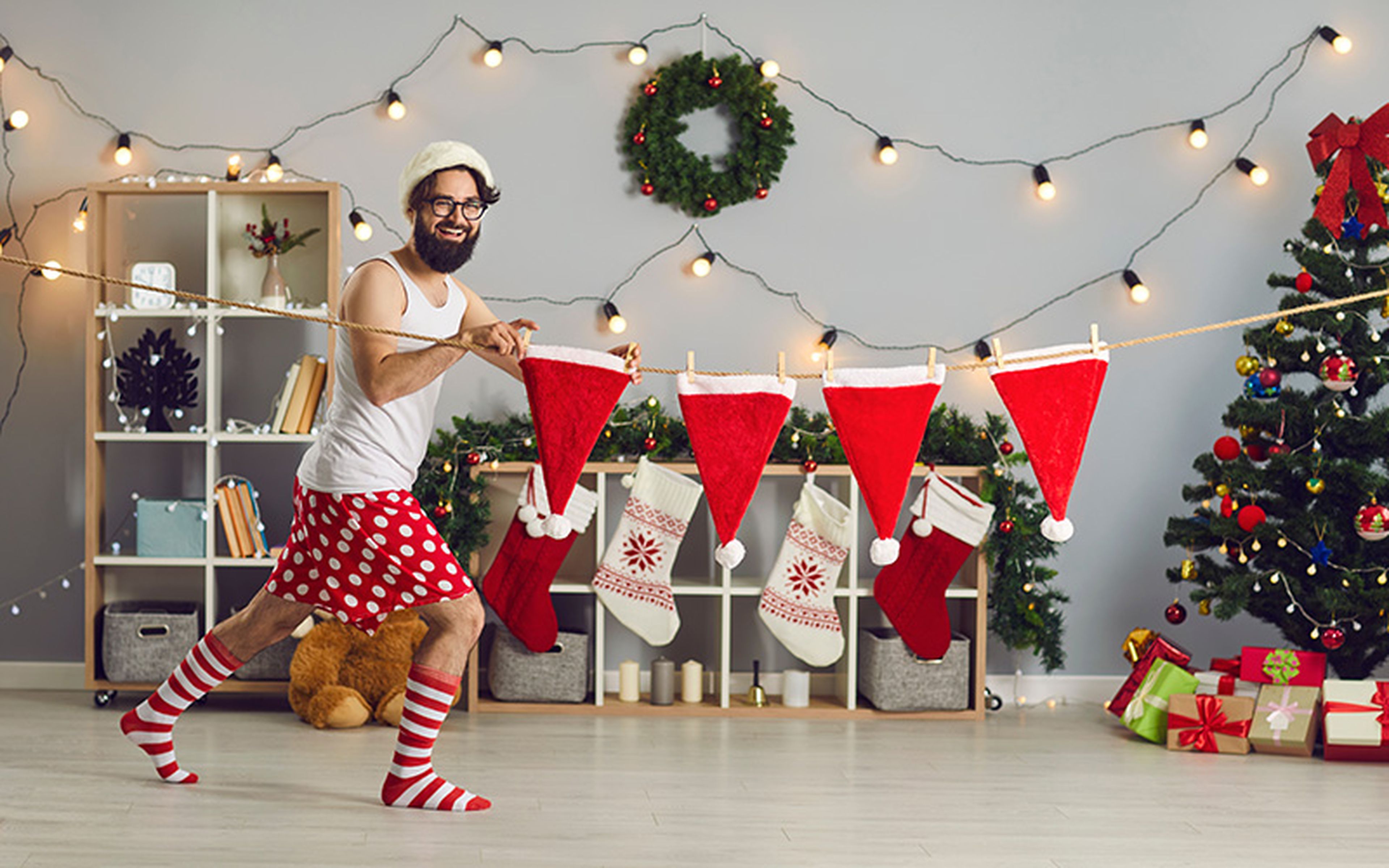 In Italy, men and women often wear red underwear on New Year's Eve to bring luck, especially if they hope to conceive. However, additional attire is recommended for attending outdoor celebrations.