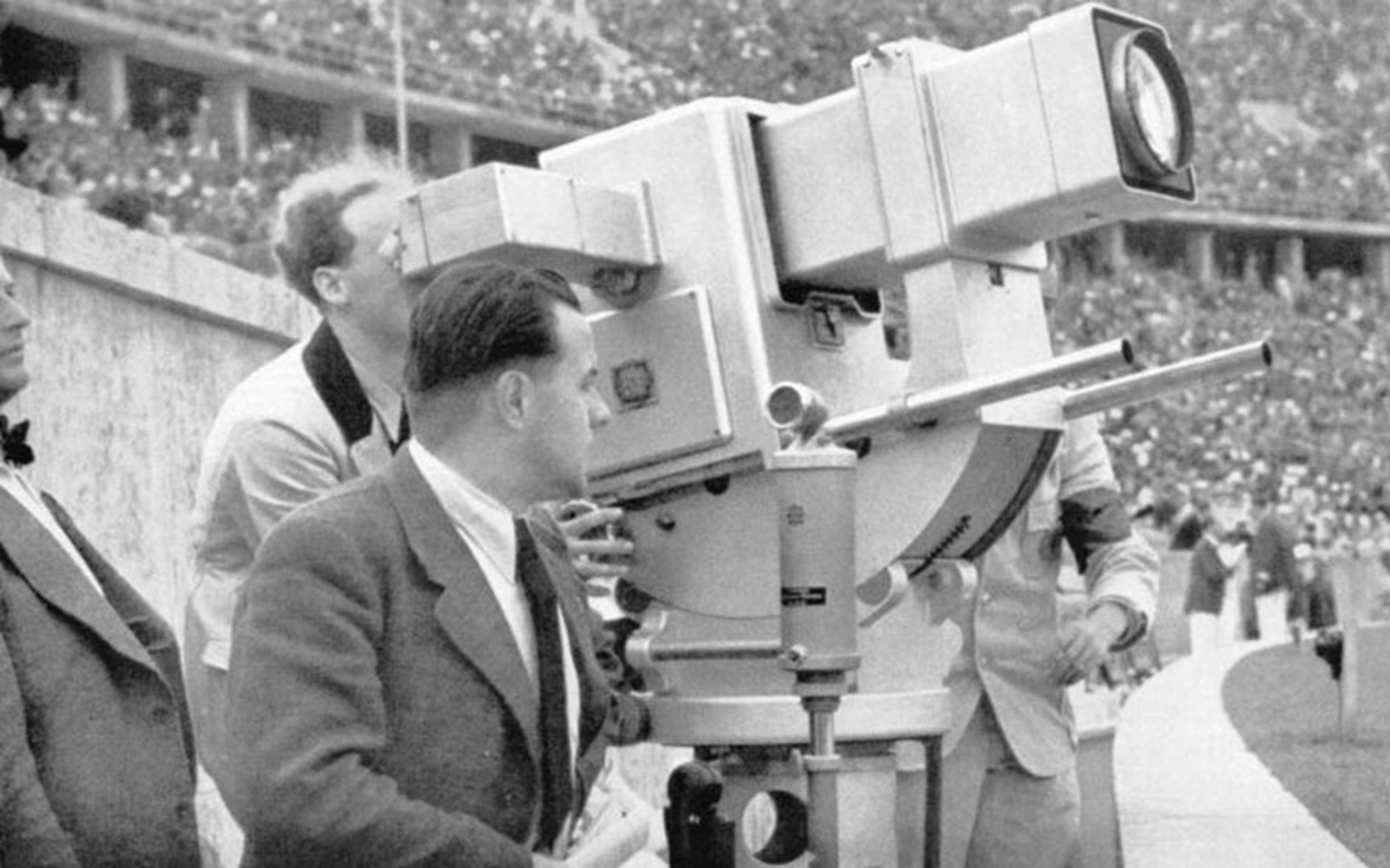 The "Olympic Cannon" in operation at the 1936 Summer Olympics in Berlin. Though the Second World War would heavily curtail television broadcasting, cameras such as those developed by German engineer Emil Mechau from Zworykin's iconoscope technology would go on to redefine entertainment. (Image credit: Wikipedia)