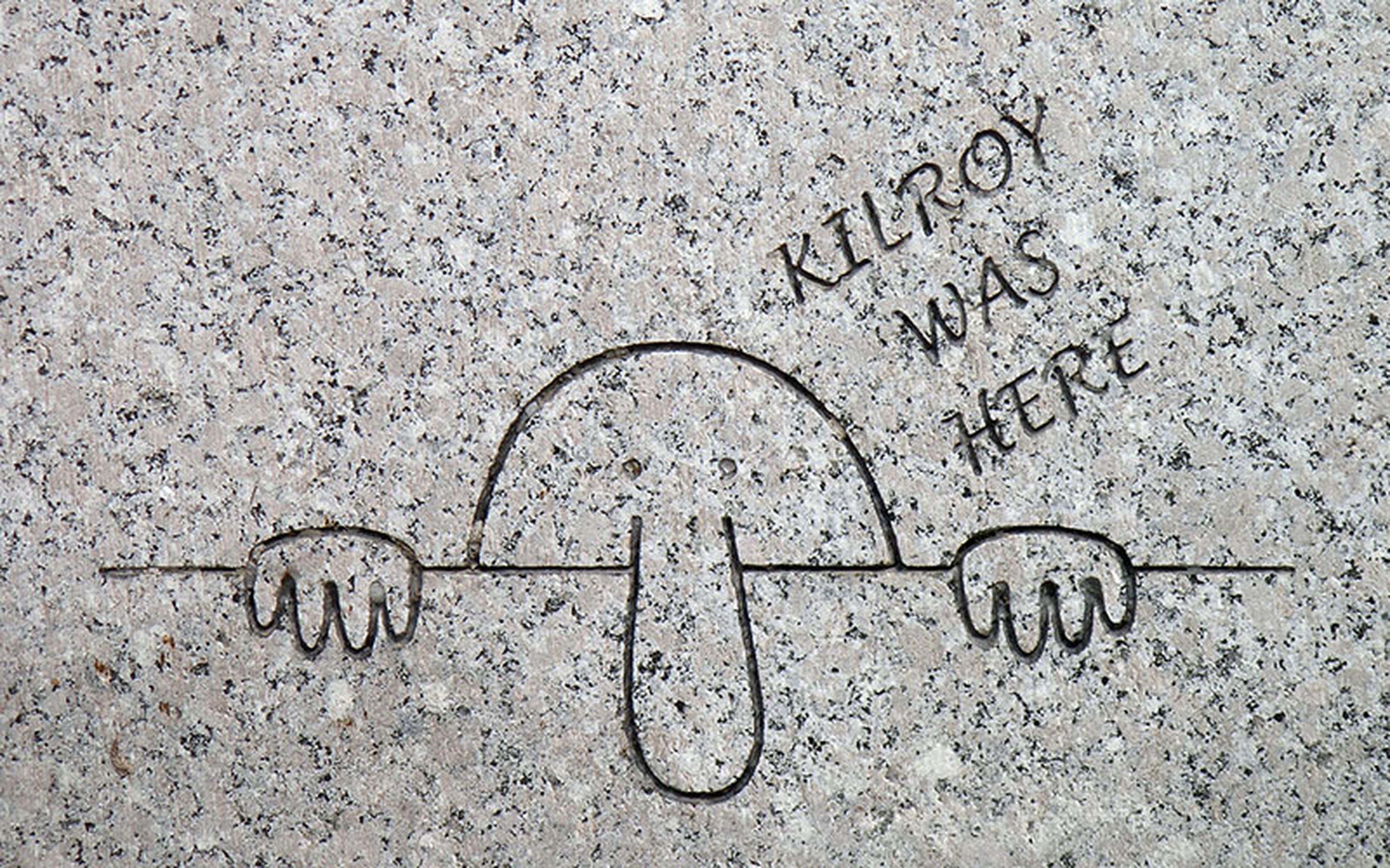 The popularity of the Kilroy meme eventually spread beyond the military, and it became a cultural touchstone for an entire generation. Today, the image is still used as a way to leave anonymous messages. (Image: Kilroy Was Here - Washington DC WWII Memorial. Source: Wikipedia Commons)