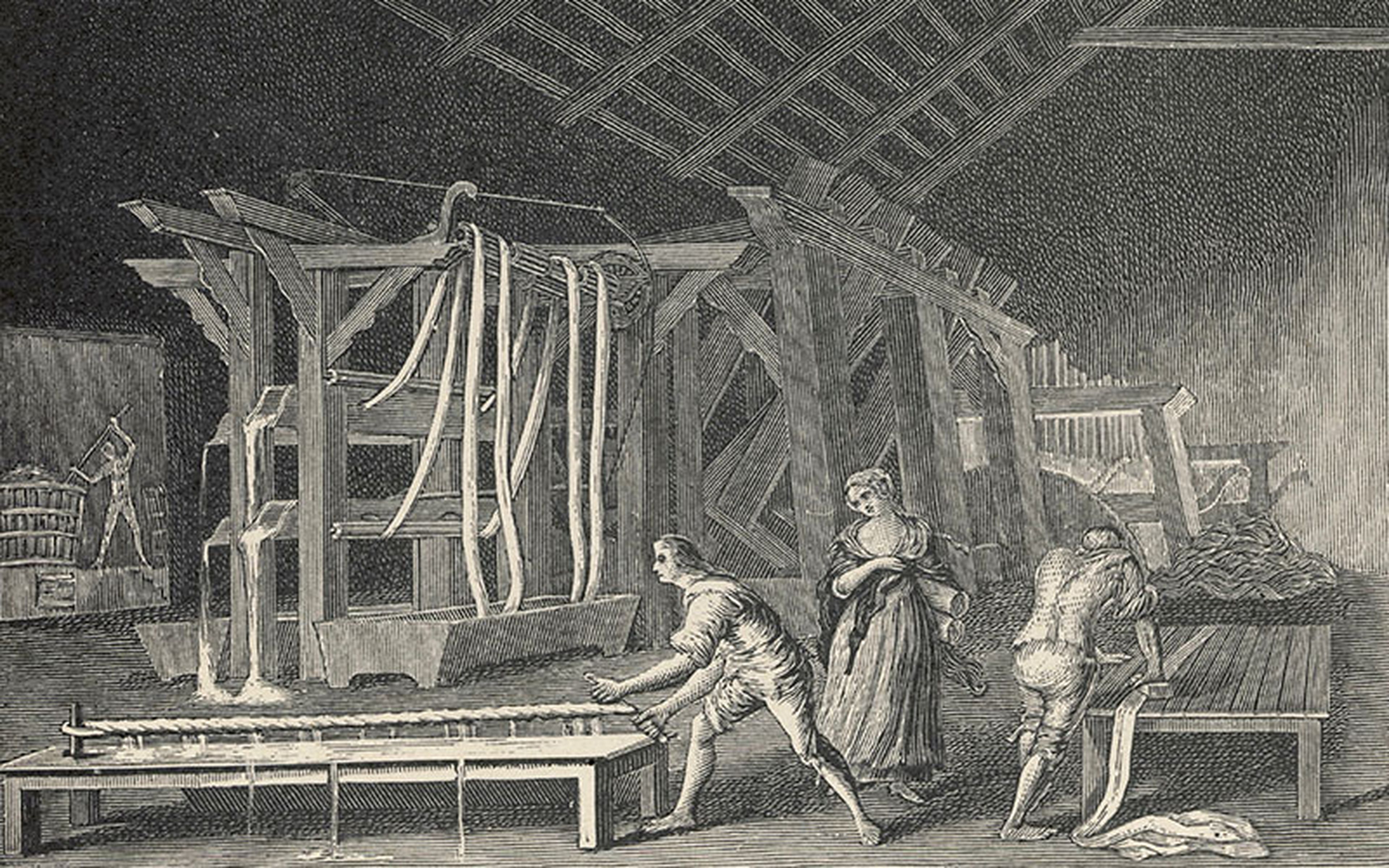 Linen production was an integral part of British and Irish industry in the 18th century, so it is little wonder the first of these new exclusive rights were granted to protect the "art of designing and printing" this textile, along with cottons, calicos and muslin.