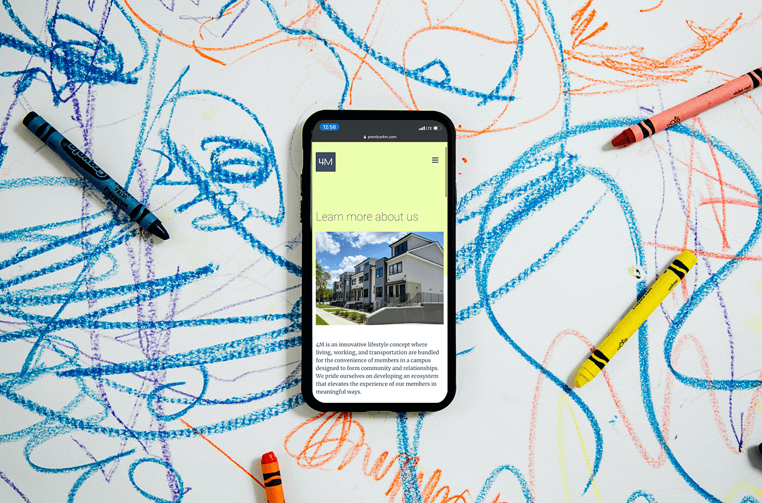 prentice-website-on-iphone-mockup