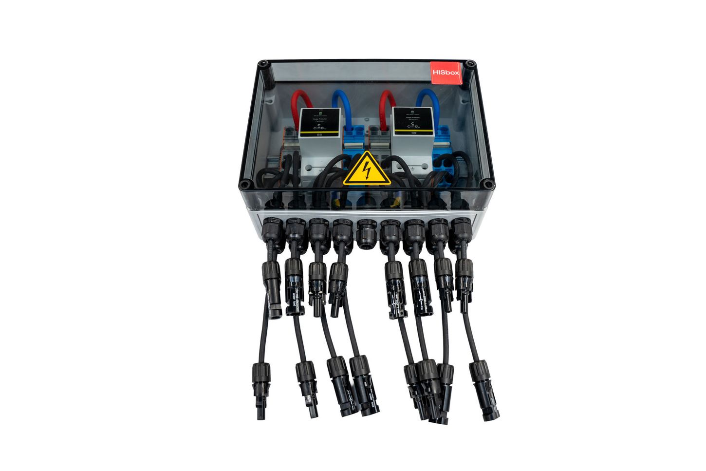 Überspannungsschutz-Box für Wohngebäude mit 2 MPPT und Flying Leads