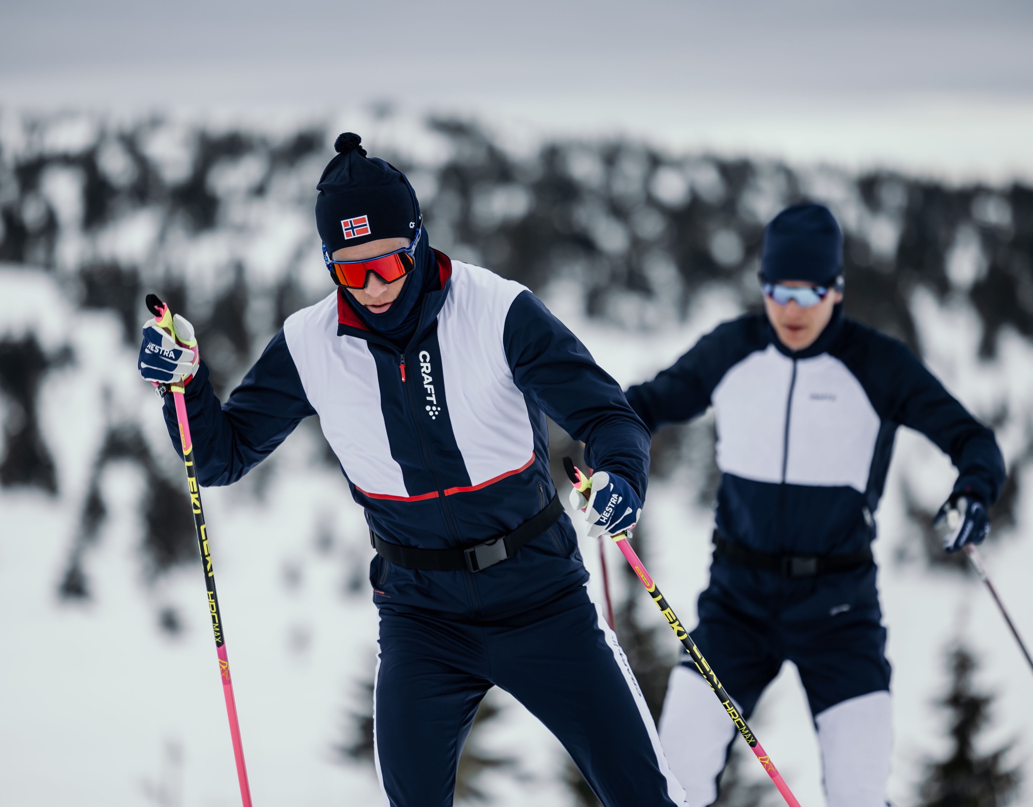 Johannes-Erik på langrennski