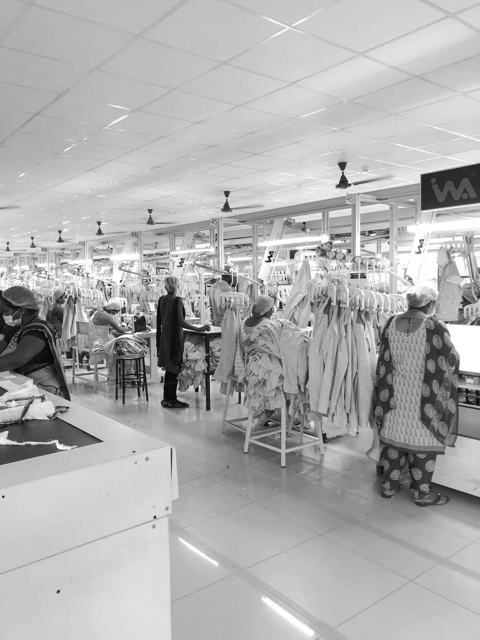 Standing workers Sundar Sons factory