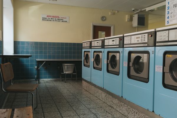 blue laundry shop
