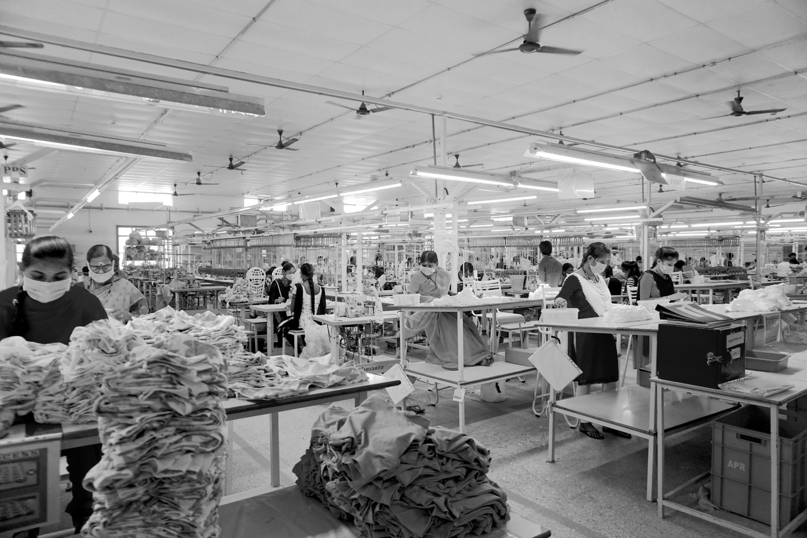 Textile factory floor armstrong