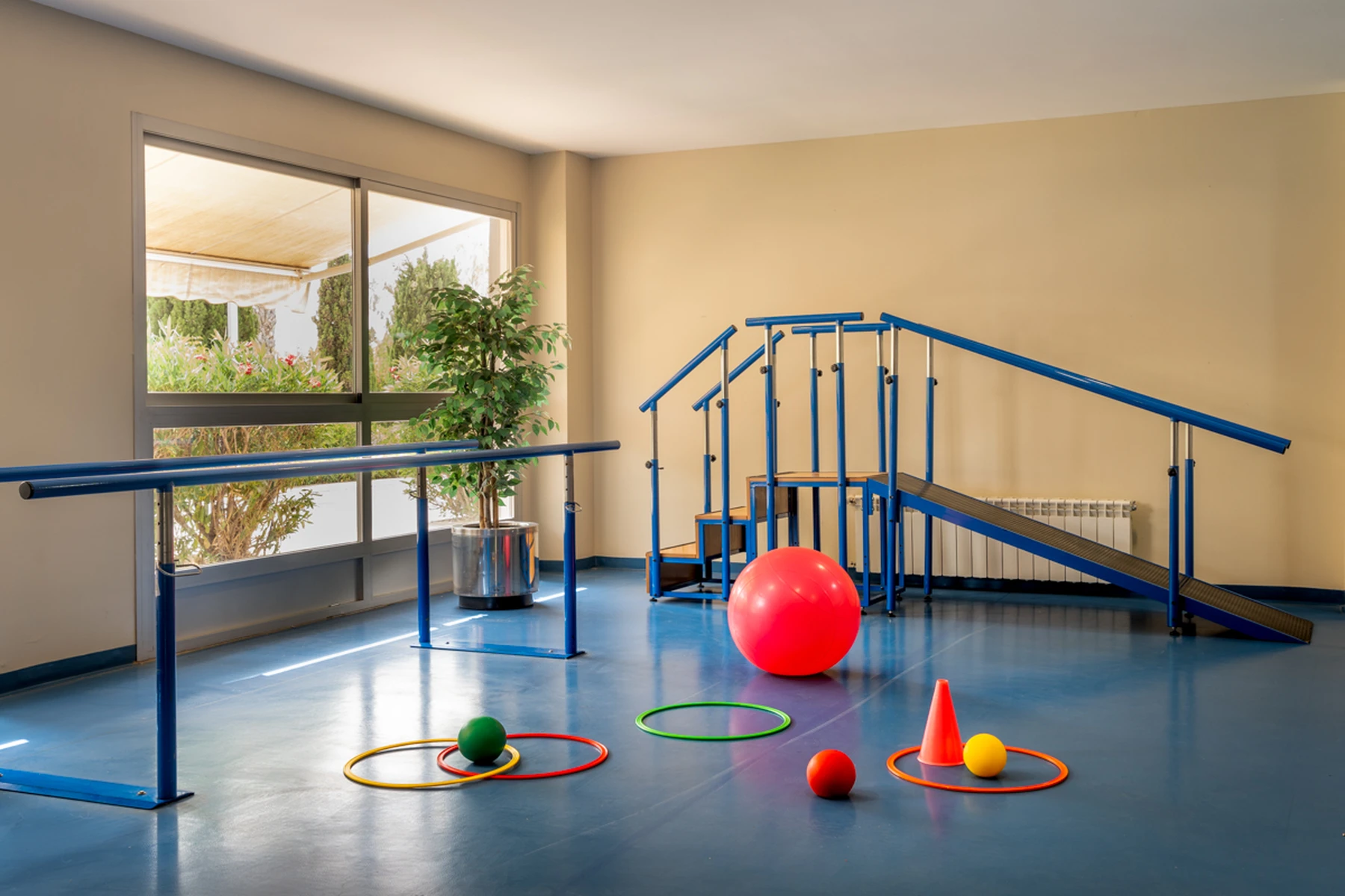 Gimnasio y sala de rehabilitación para mayores